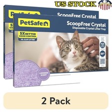 Disposable Cat Litter Tray Lavender Scent Easy Cleanup No Scooping Leakproof New