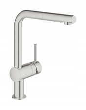 GROHE Minta 30274DC0 Supersteel Einhebel-Spültischarmatur