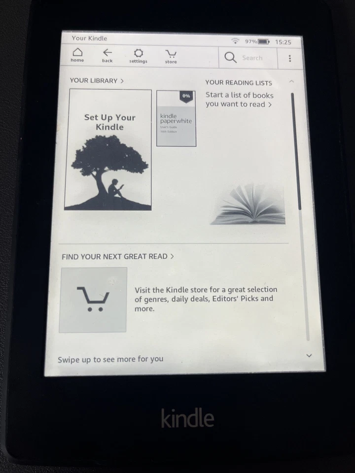 Amazon Kindle Paperwhite 6th Generation 4GB Wi-Fi Black DP75SDI Read description - Image 2 of 4