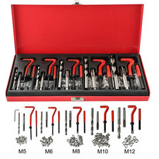 M5 M6 M8 M10 M12 Helicoil Thread Repair 131pcs Kit Metric Rethreading Tool Kit