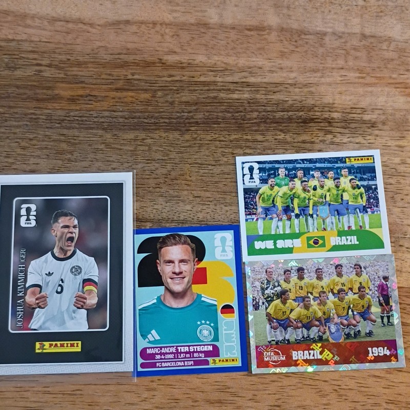 Panini FIFA 2026 We Are Brazil Brazil Joshua Kimmich ter Stegen blue border. 