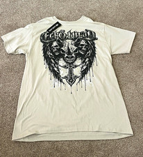 Ecko Unltd. Mens M Gray Double-Sided Skull Gr...