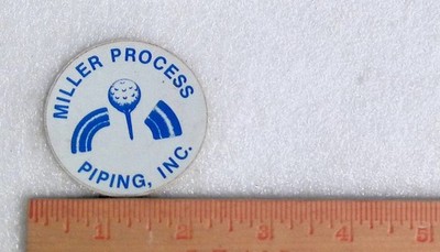 Miller Process Piping Decal Sticker Industrial Golf Logo Vintage