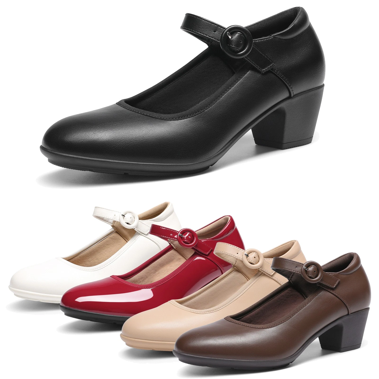 Women Pumps Low Chunky Mary Jane Pumps All Day Comfort Daily Work Dress Pumps Review