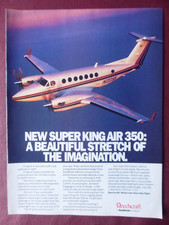 2/1990 PUB BEECHCRAFT RAYTHEON AVION SUPER KING AIR 350 FLUGZEUG ORIGINAL AD