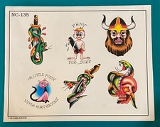 Spaulding and Rogers Tattoo Flash Sheet NC-135