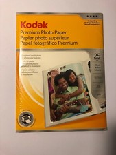 Kodak Premium Photo Paper Glossy 8 1/2 x 11 One Packs Of 25 Sheets/ Pack 8689283