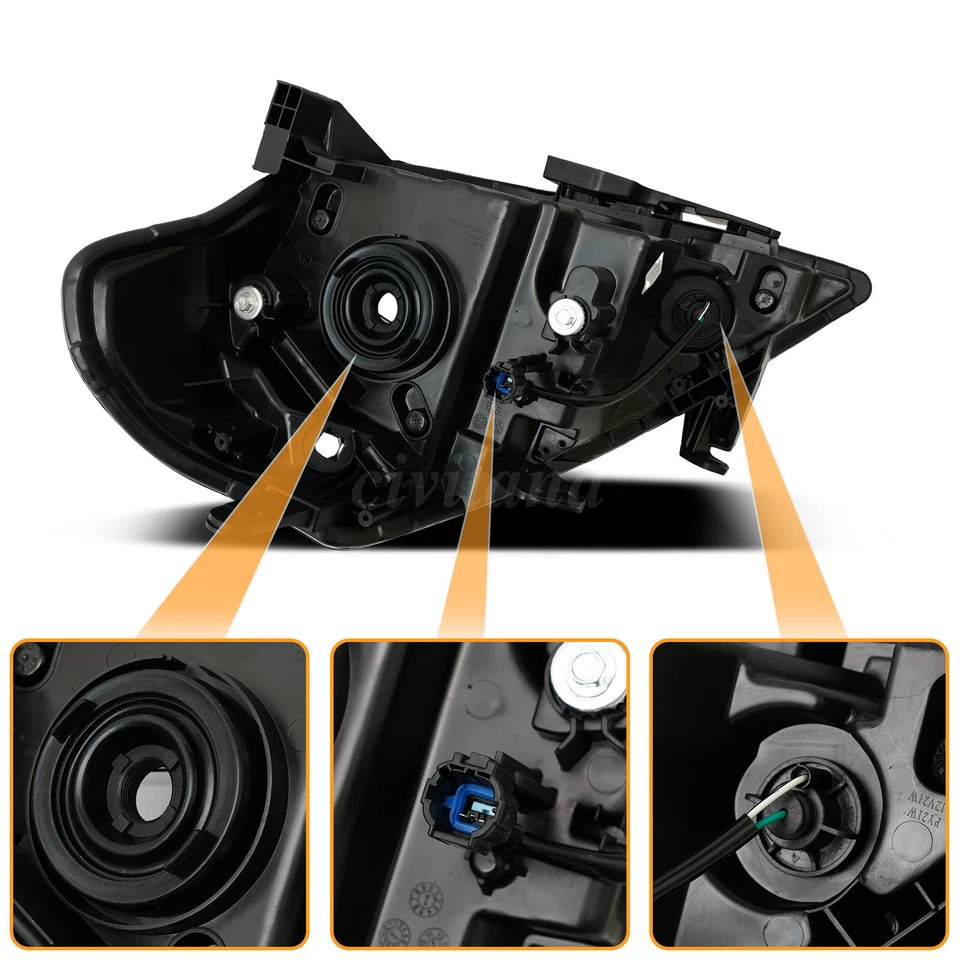 PairFor 2007-2011 Nissan Versa Sedan/Hatchback 2012 Hatcback Headlight S/SL Foto 3 de 4