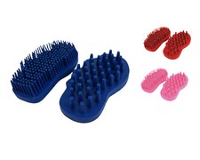 Super Grip Rubber Groomer & Cleaner Set for Massaging & Cleaning Horses