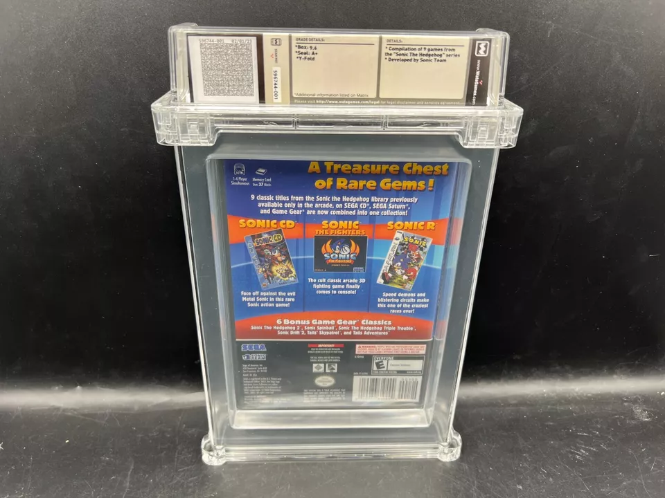 Sonic Gems Collection Nintendo GameCube WATA 9.6 A+ FACTORY SEALED MINT VGA - Image 2 of 4