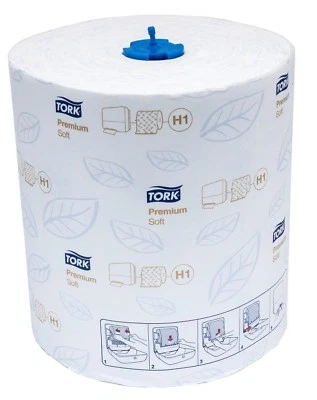 6 Rollen Tork 120016 TAD Handtuchpapier Premium 2-lagig H1 Rollenhandtuch 290016