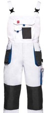 Dungarees Overalls Painters Trousers Workwear White-Blue Men (Knee Pads Option)