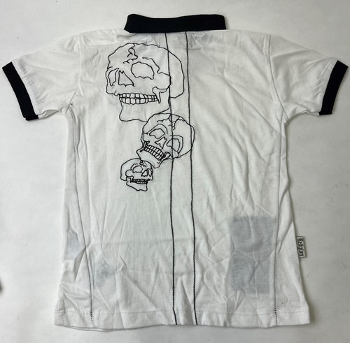 RELIGION Boy's Shirt Short Sleeve Button Cotton Shirt White Size 6-7 $39 NWT New - Picture 2 of 2