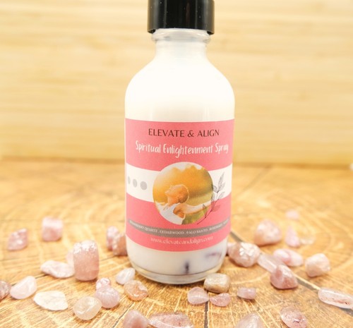 Spiritual Enlightenment Intention Crystal Spray | Strawberry Quartz - Picture 2 of 3