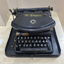 Antique The Empire 1 Typewriter With Metal Case, Patented 1892 thumbnail