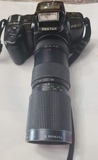 Pentax PZ-20 35mm SLR Film Camera w/85-210mm  28-80mm Lenses  Pentax Case.