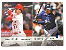 SHOHEI OHTANI/Christian Villanueva 2018 Topps Now 5-2-18 Rookie card #159 Angels