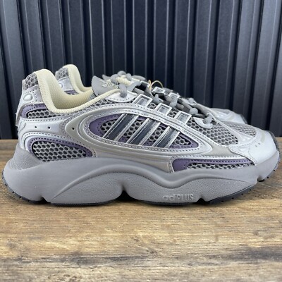 Adidas Ozmillen Size 10 Womens Gray Purple Running Shoes