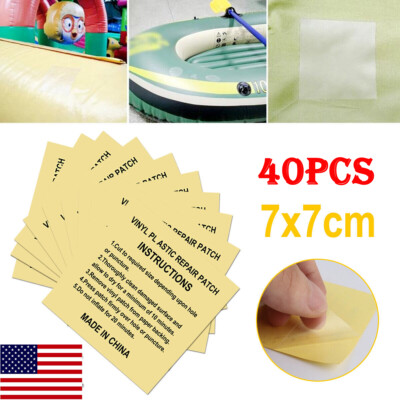 20-40X Wet Vinyl Plastic Repair Kit Patch for Inflatable Swimming