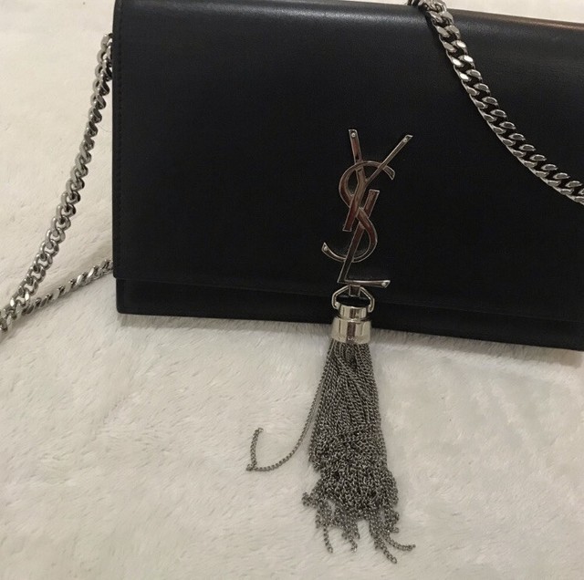 ysl kate chain wallet with tassel