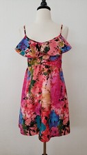 Urban Outfitters Dress New Size Medium Pink Tie Dye Ruffle Peasant Boho Coquette