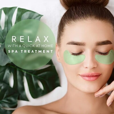 Case of 20 Under eye Gel Patches 60 Pcs Green Tea Eye For Dark Circles Puffiness