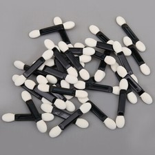 50/200pcs Makeup Foam Double-end Eye Shadow Sponge Brush Applicator Tools Bulk