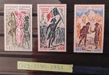série timbres france neuf** année 1972 n° 1729 1730 1731