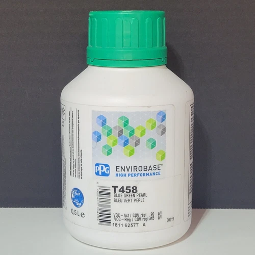 T458 PPG Refinish Envirobase High Performance 0.50 Liter BLUE GREEN PEARL - product listing photo