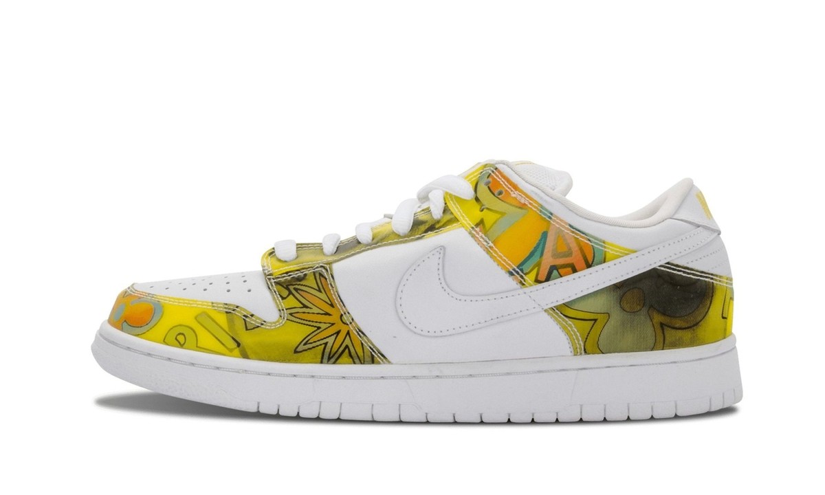 NEW Nike SB Dunk Low Pro De La Soul White Yellow 304292-171 Men's