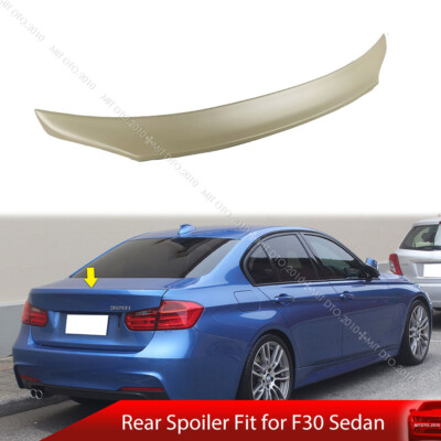 Fit For 2012-2018 BMW F30 F80 Sedan 4D Rear Trunk Spoiler Unpainted 328i