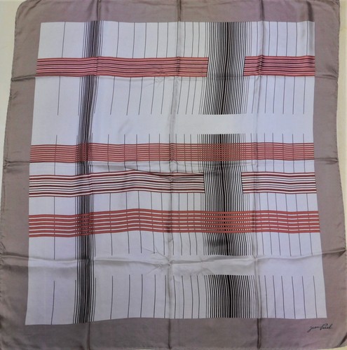 Foulard 100% Soie Pure Vintage Femme - 86x88cm, Multicolore Années 80, Très Bon état