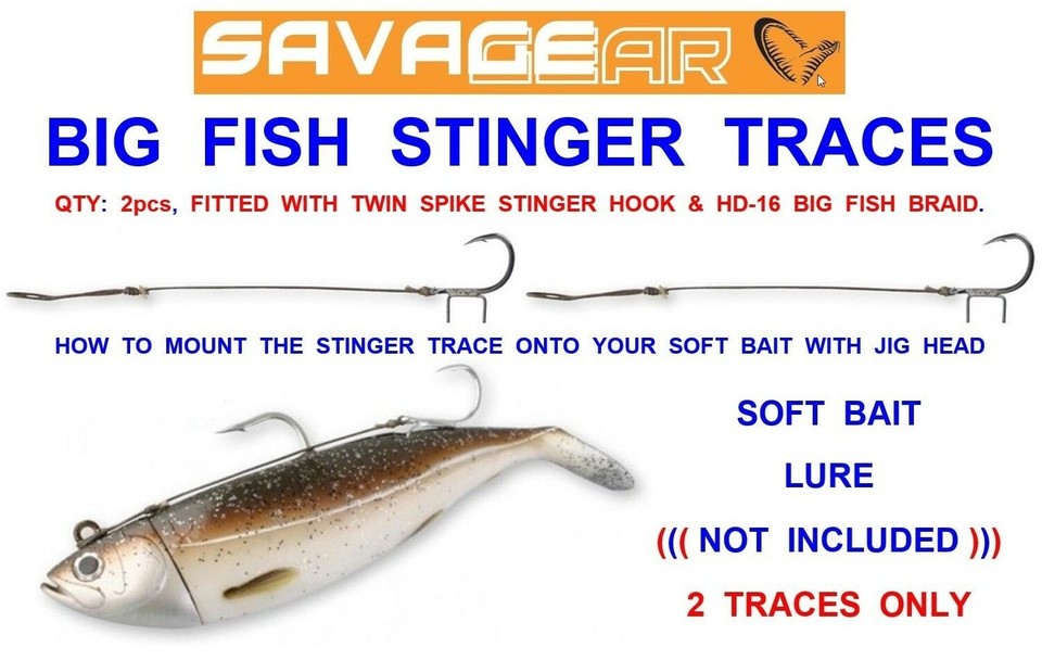 SAVAGE GEAR CUTBAIT HERRING KIT SEA FISHING BIG GAME SOFT BAIT JIG HEAD