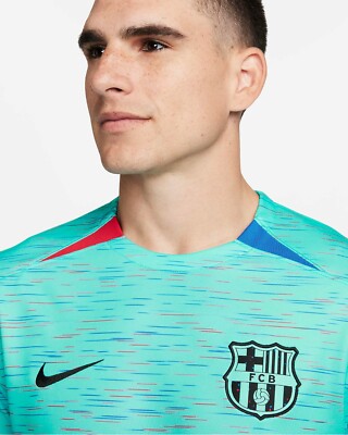 Nike FC Barcelona 2023/24 Stadium Third Men's Soccer Jersey Aqua