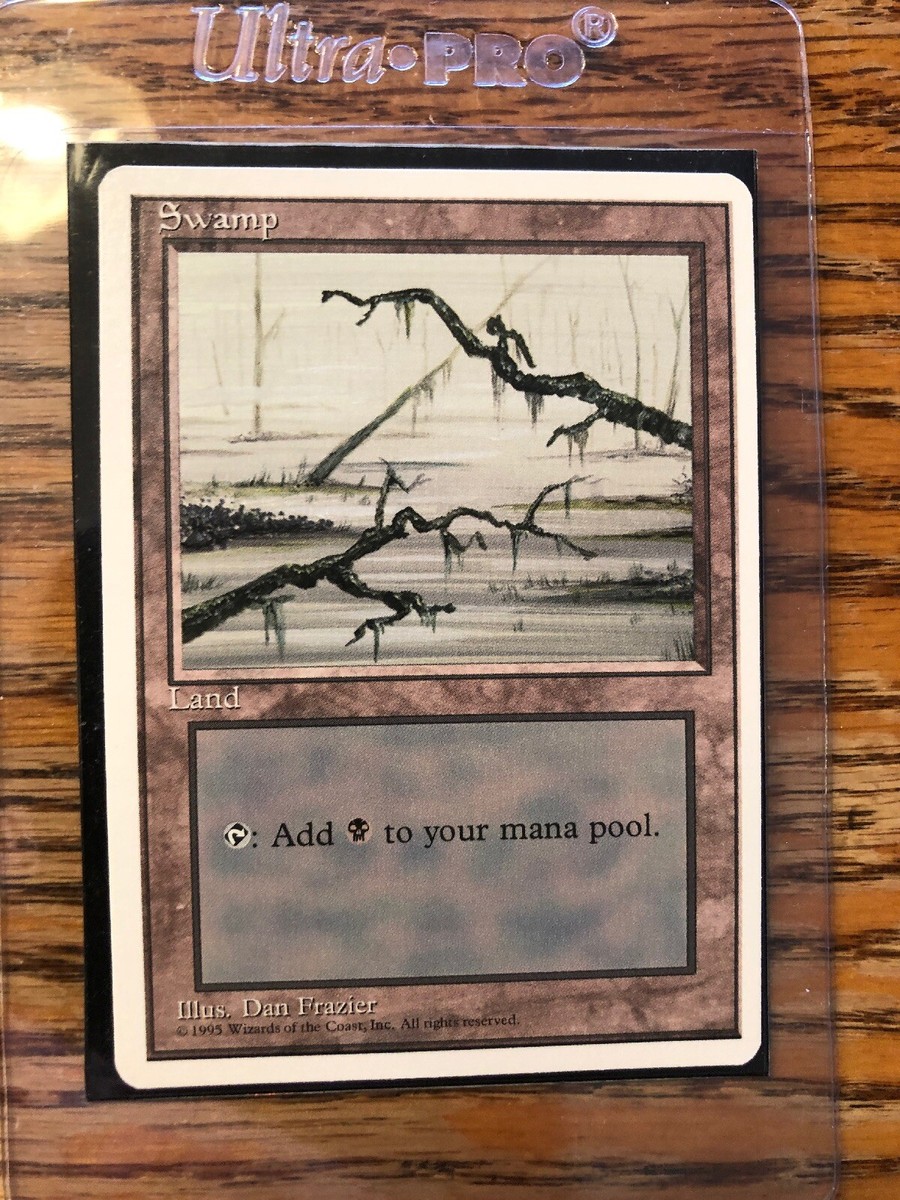Swamp (C) MTG 4th Edition Excellent/Near Mint - (RG) | eBay