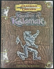 DUNGEONS  DRAGONS KINGDOMS OF KALAMAR CAMPAIGN SETTING SOURCEBOOK K C1000 2001