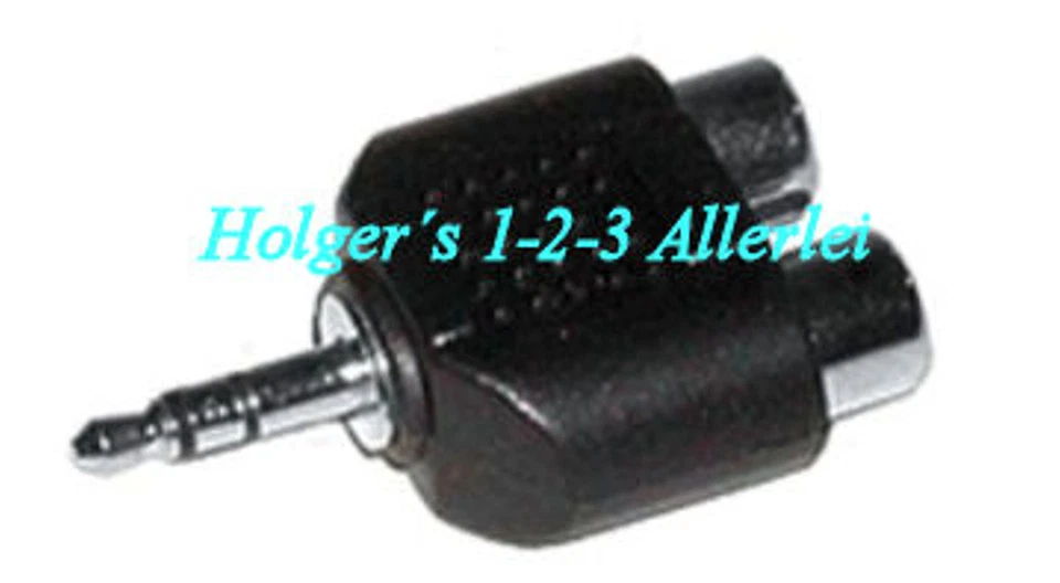 MARKENLOS Audio Adapter 2x Cinchbuchse auf 3,5mm Klinkenstecker Stereo Cinch Klinke