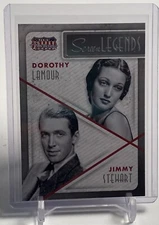 2015 Americana Screen Legends Co-Stars Dorothy Lamour & Jimmy Stewart Card #1