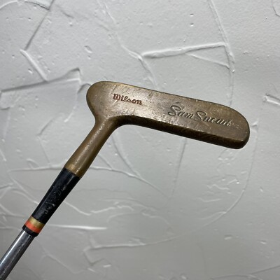 Putter Vintage Sévère Décalé – Tige En Bois – Droitier – Occasion