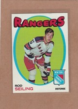 1971-72 TOPPS HOCKEY ROD SEILING #53 RANGERS EXMT *A19012