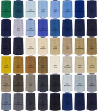 Nähgarn 120 (40/2) 5000m Polyester Overlockgarn Konen Garn Faser Faden Zwirn