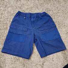 Columbia PFG boy Fishing shorts Half Moon Size XL 18-20 cargo hiking Blue