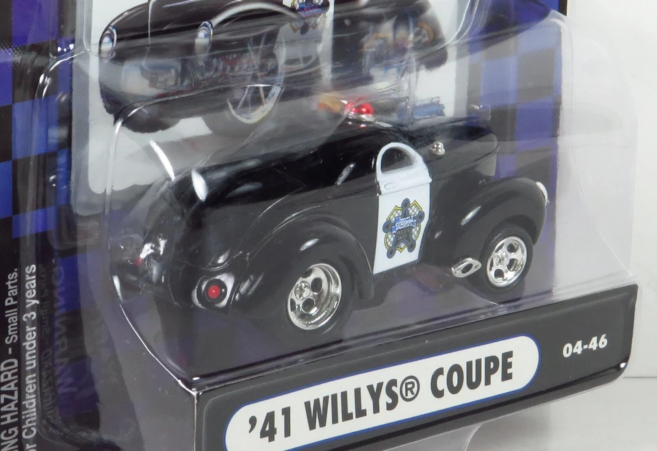 1941 Willys 41 Coupe Police Dept. Law Enforcement 04-46 Diecast Car 1:64 - Image 2 of 4