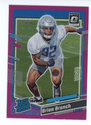 2023 Donruss BRIAN BRANCH Optic Rated Rookie Preview PINK Prizm RC
