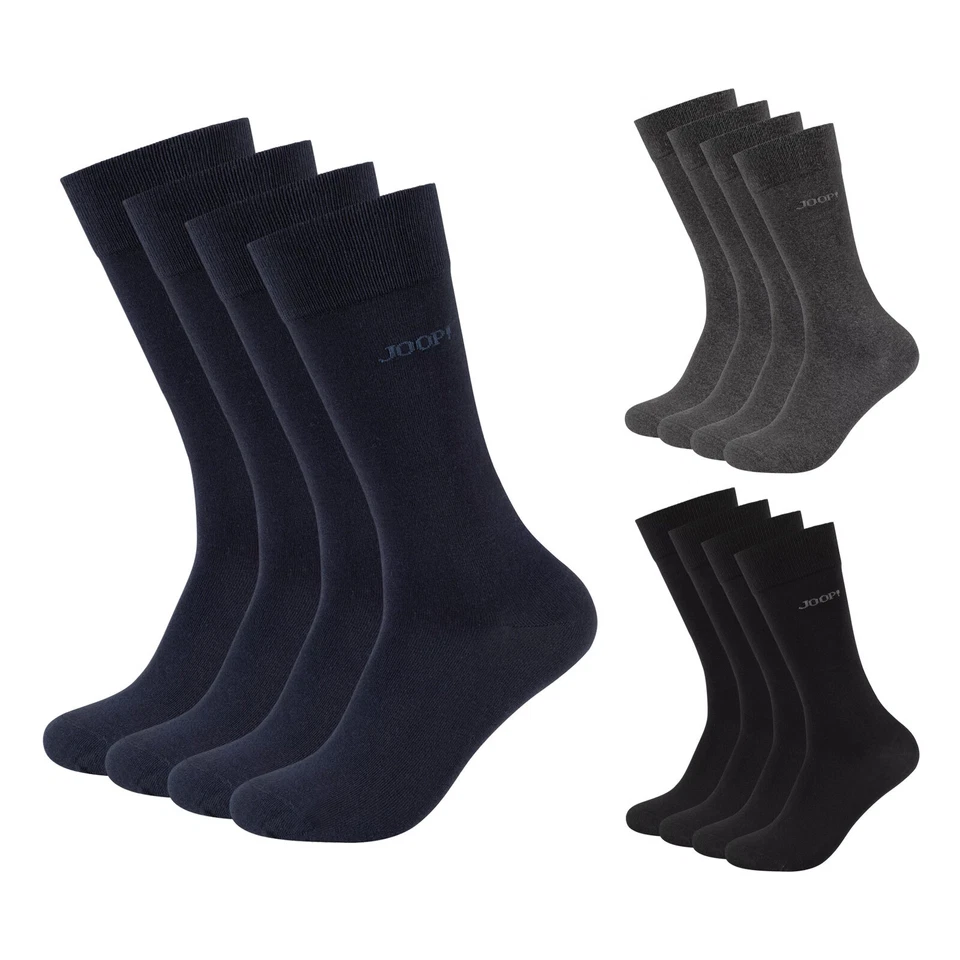 4 Paar JOOP! Herren Damen Unisex Socken Organic Cotton Businesssocken