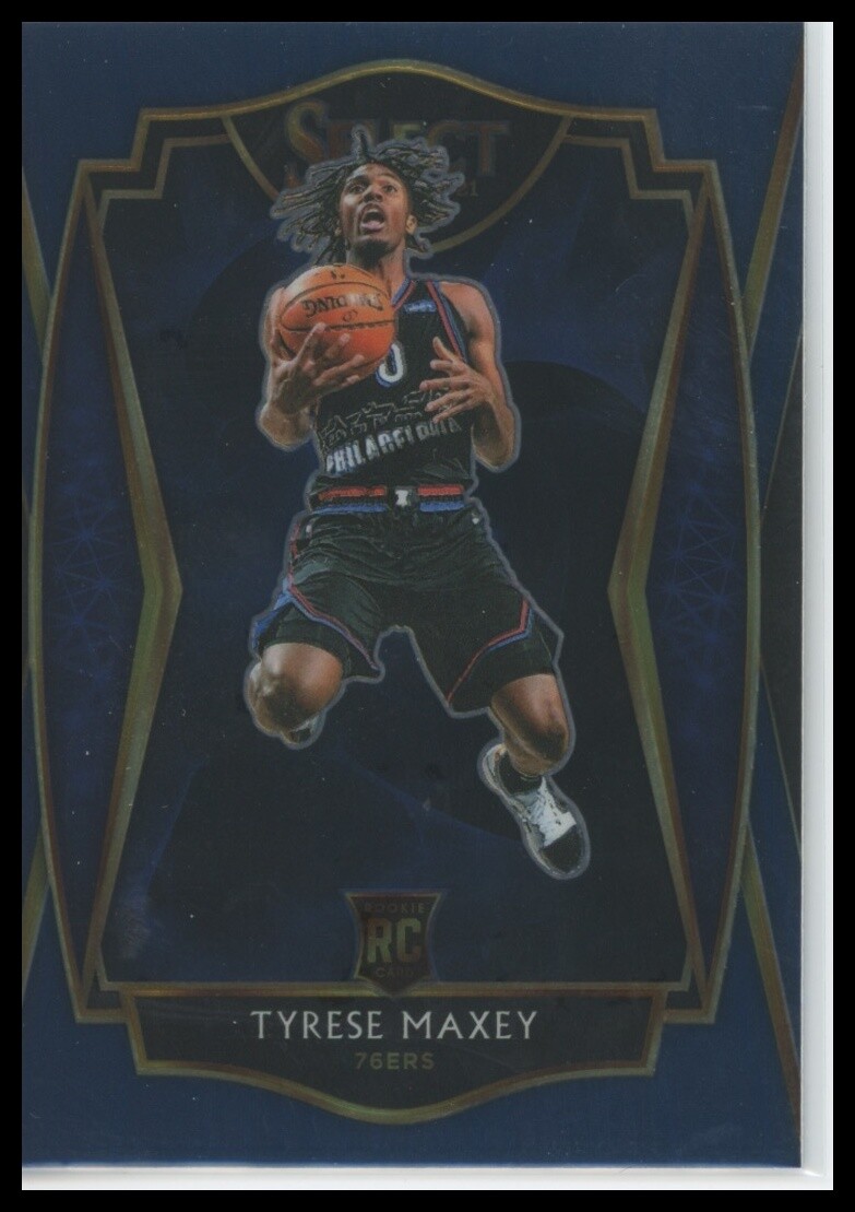 2020-21 Panini Select #174 Tyrese Maxey Philadelphia 76ers Rookie