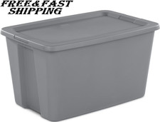 Sterilite Extra Large Storage Bin, 30 Gallon Plastic Storage Container with Snap
