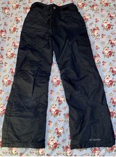 Columbia Kids Ski Snow Board Pants Black Size Medium 10/12 Waterproof Winter