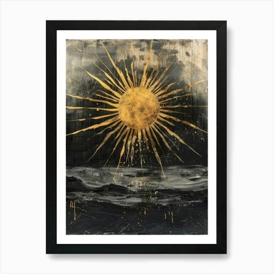 Golden Sun 3 Art Print Framed Wall Art Poster Canvas Print Picture
