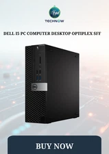 Dell i5 PC Computer Desktop OptiPlex SFF Core i5 16GB Ram 256GB SSD Win 11 PRO